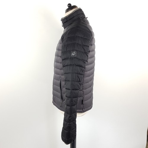 Piumino Jack Wolfskin uomo M grigio nero Stormlock 700 trapuntato giacca - Foto 3 di 11