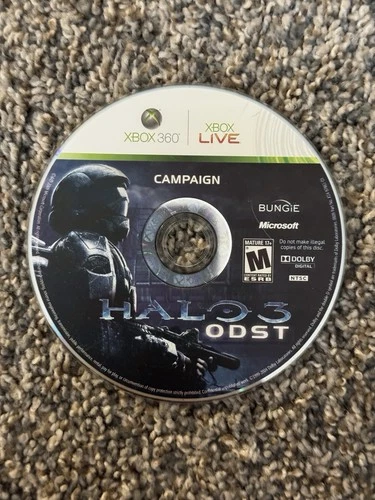 Halo 3 ODST Campaign Disc Only Xbox 360 Untested Heavy Scratches