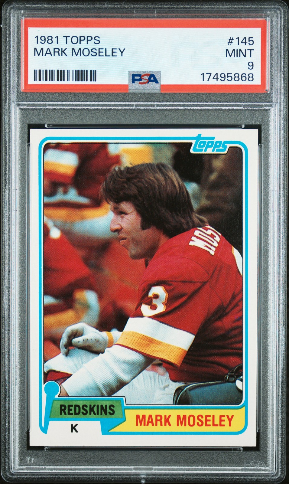 1981 TOPPS #145 MARK MOSELEY PSA 9