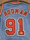 Dennis Rodman Custom Signed Jersey #91 NBA Basketball Chicago Bulls JSA COA 🏀