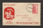New Zealand 1937 FDC Crusade for Children Health Souvenir cover Temuka clean