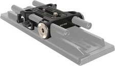 Rosette Mount 15Mm Rod Rail Baseplate with Dovetail Clamp for ARRI Standard Brid