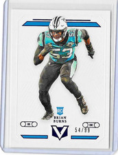 2019 Panini Chronicles Vertex #V-14  BRIAN BURNS Blue Foil Rookie Card /99