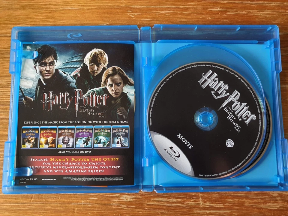 Harry Potter And The Deathly Hallows Part 1 Blu-ray + DVD Set - Free AUS Post - Image 4 of 4