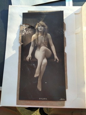 Antique Photo or Print '' Golora '' circa 1915 by C. Gilhousen Implied Nude 