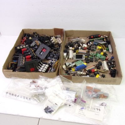 210+ Pcs HARVESTED Audio Video Power Connectors Electronics Jack Assortment USED