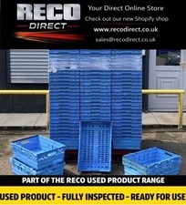 10 x USED 60x40x16cm BALE ARM TRAY STACKING BOX CRATE SUPERMARKETS SHOP 