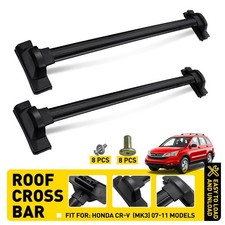 For Honda CR-V MK3 2007-2011 Black Roof Cross Bars Top Mount Luggage Rack Set UK