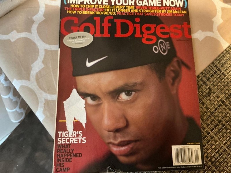 Tiger Woods Golf Digest Magaine Jan 2008
