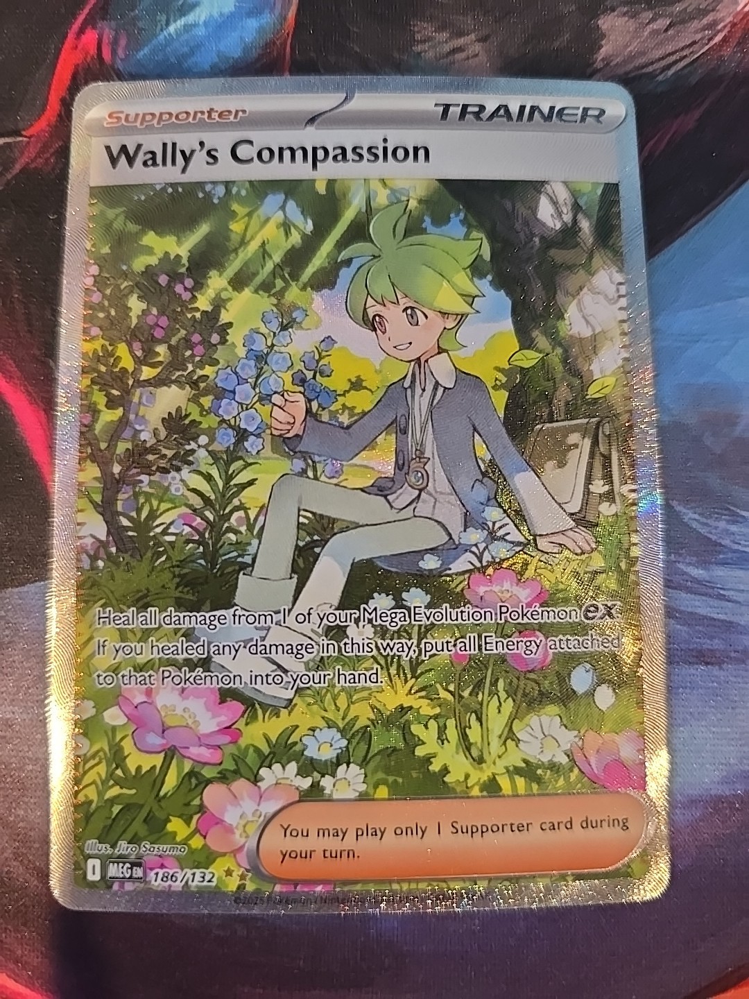 Pokemon TCG Wally's Compassion 186/132 Special Illustration Rare Mega Evolution