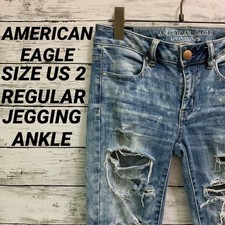  Rare design American Eagle jegging ankle crush processing US2