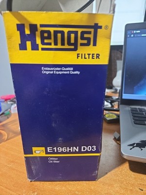 Engine Oil Filter HENGST E196HN D03