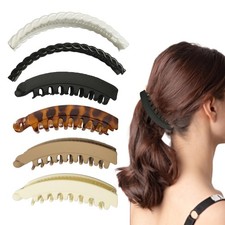 6 PCS Banana Clips for Women, 5.1" and 6.1" 1 Count Pack of 6 , Multicolor