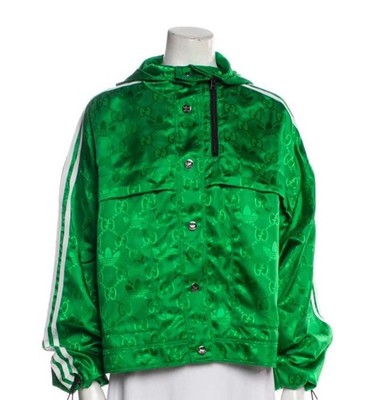 新品 Gucci x adidas 23aw Bomber Jacket 42 Gucci + Adidas Green Bomber Jacket Size 42 / Small NEW W