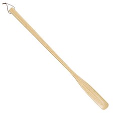 Calzador de madera con mango de 21.6 pulgadas de largo, f cil de usar