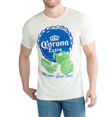 NWT Corona Extra Fresh Lime Good Times Men s Sz XL Beer Graffic  Tee T-Shirt