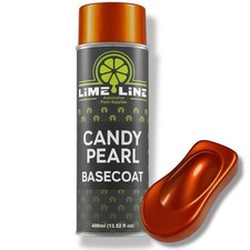 Lime Line Automotive Candy Pearl Basecoat - Tangerine Orange Spray Paint