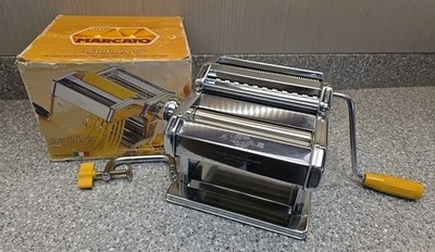 Marcato Atlas 150 Pasta Machine Classic Noodle Maker Stainless Hand Crank Comple