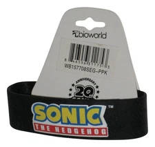 Sonic The Hedgehog Black Bioworld Bracelet Wristband