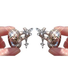 Sparkling Butterfly Crystal Ear Jewelry Clip For Headphone Personalizations