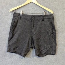 Kit and Ace Shorts Mens 32x8 Stretchy Dark Charcoal Chino Pockets