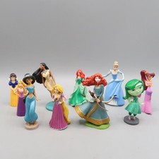 Lot Of 10 Disney 3  Princess PVC Figures Cake Topper Toy Set