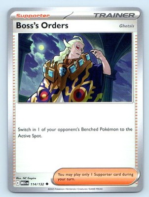 Boss's Orders 114/132 Uncommon Mega Evolution Pokemon Near Mint