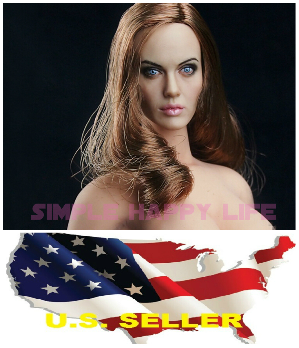 1/6 Angelina Jolie Mrs. Smith Head Sculpt for Hot Toys Phicen KUMIK ❶❶USA❶❶