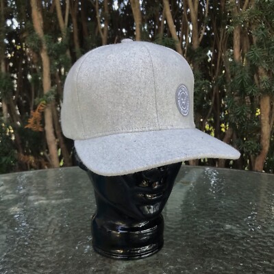 TYF Heal The One - Protect The Many Wool Blend Patch Gray Strapback Cap Hat OS