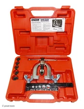 DOUBLE FLARING TOOL SET, METRIC - flare metal brake lines, automotive hand tools