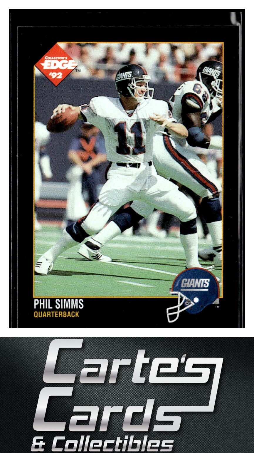 Phil Simms 1992 Collector's Edge #116 New York Giants