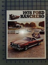 1978 Ford Ranchero Truck Brochure Folder Original