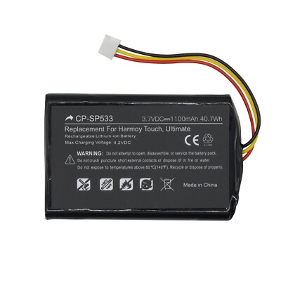 533-000083 533-000084 Battery for Logitech Harmony Touch N-R0007 Remote Control