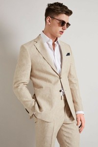 Linho Bege Masculino Slim Fit Terno Noivo smokings Roupa formal Casamento Jantar Personalizado | eBay