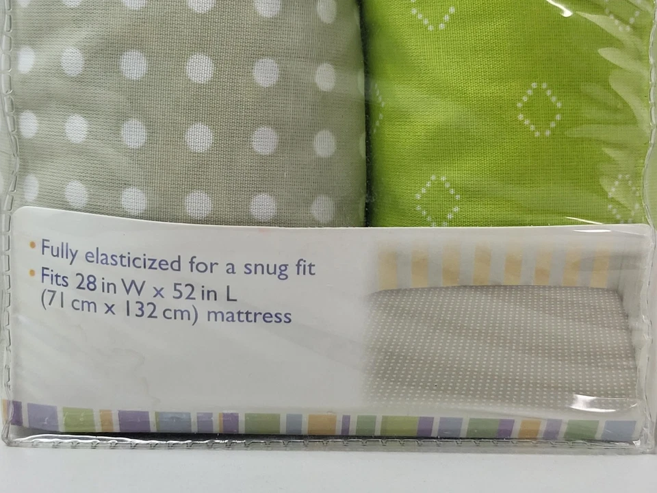 Paquete de 2 sábanas para cuna Summer Jungle Buddies Foto 3 de 3