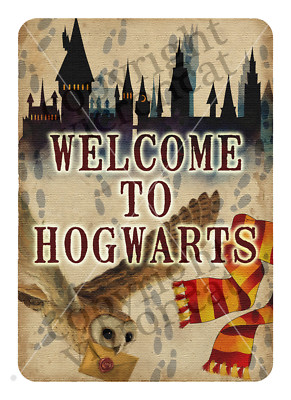 Harry Potter Welcome to Hogwarts Print Party Decoration Unique Design ...