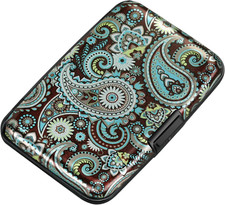 Mini RFID Aluminum Wallet Holder Business Card Case Metal ID Case for Men Women