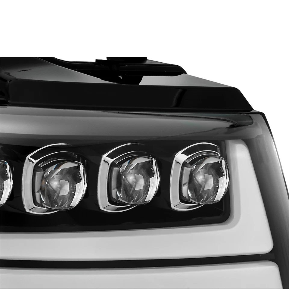 For 07-14 Chevrolet Tahoe/07-13 Avalanche LED NOVA-Series Headlights Jet Black - Imagem 4 de 4