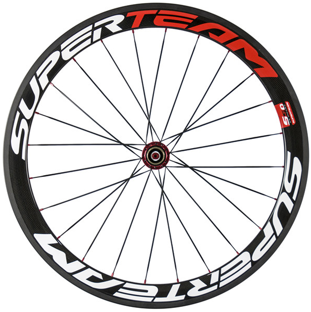 Superteam 50mm Carbon Road Bike Wheelset Clincher Carbon