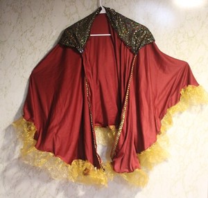 Cape Dance Red/Sequin Hood