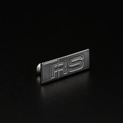 Original Audi RS Lenkrad Emblem grau Schriftzug 8W0419685G RS3 8V RS4 RS5 B9 8W - Bild 1 von 3