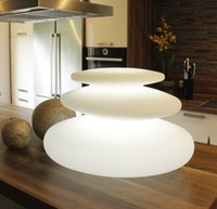 Deko Lampe Flatstones Led Licht Mit Farbwechsel Tischlampe Nachttischlampe Rgb