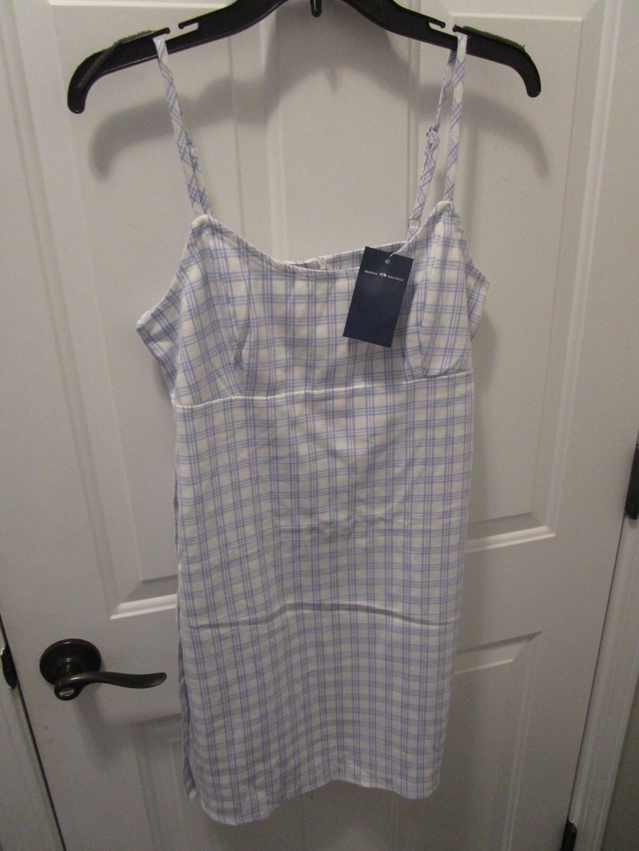 light blue plaid dress Light Blue & White Floral Maxi Dress - All Dresses main image 0