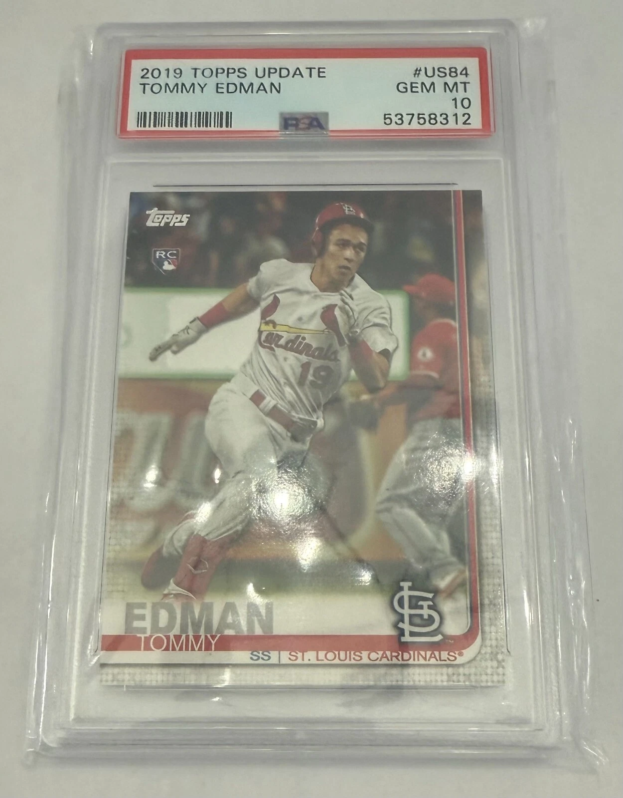 Deal for 2019 Topps Update Series #US84 Tommy Edman RC Cardinals/Dodgers Rookie PSA 10