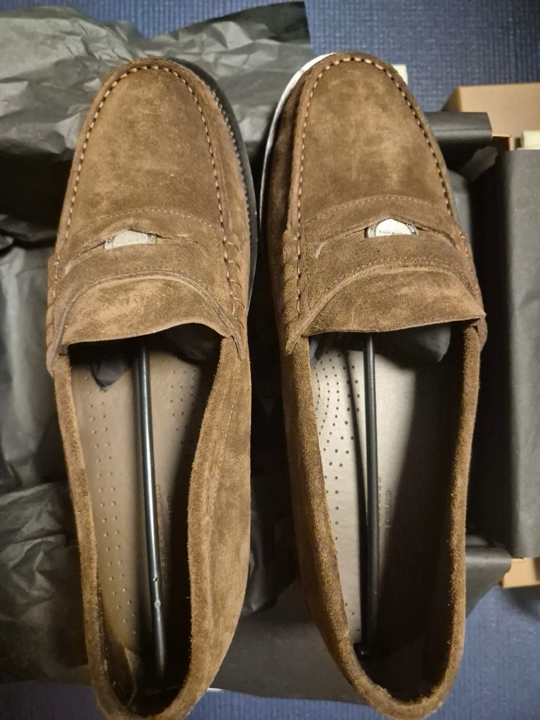 Mocassini Burberry Rupert Penny marrone scuro taglia UK7 EUR41