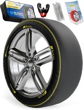 Calze da Neve Omologate Italia EN 16662-1 Due Catene da Neve in Tessuto per Auto