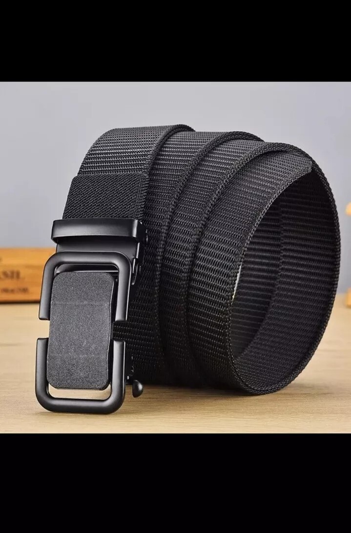 Nylon Tactical Automatic Slide Buckle Adjustable Men JUKMO Ratchet
