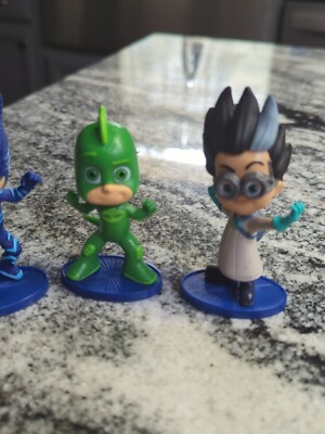 PJ Masks Figures Set Lot of 3 Just Play Figures Cake Toppers 