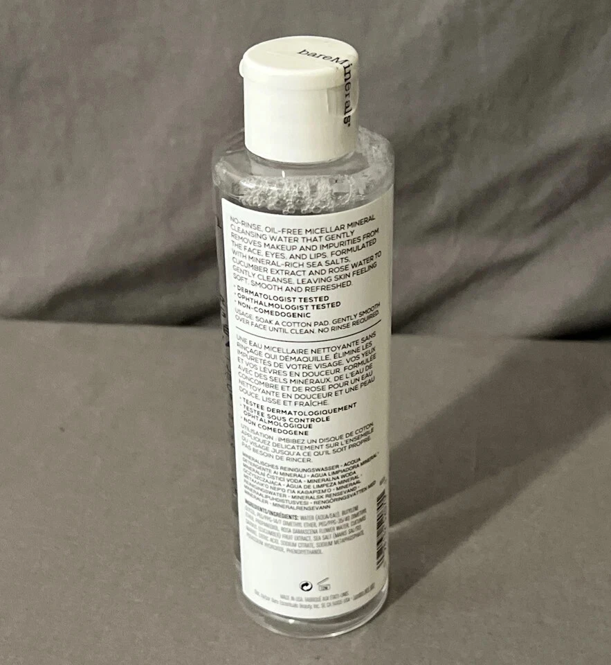 BareMinerals Agua Limpiadora Mineral 200 ml/6,7 oz Limpiador Desmaquillante NUEVO Foto 4 de 4