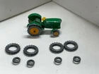 lesney matchbox john deere tractor no 50 , 2 sets of grey tires